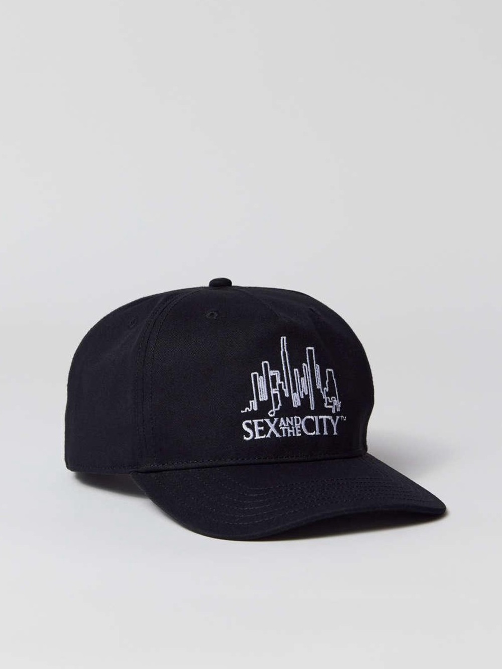 Sex and the City Black Baseball Cap with White Embroidery